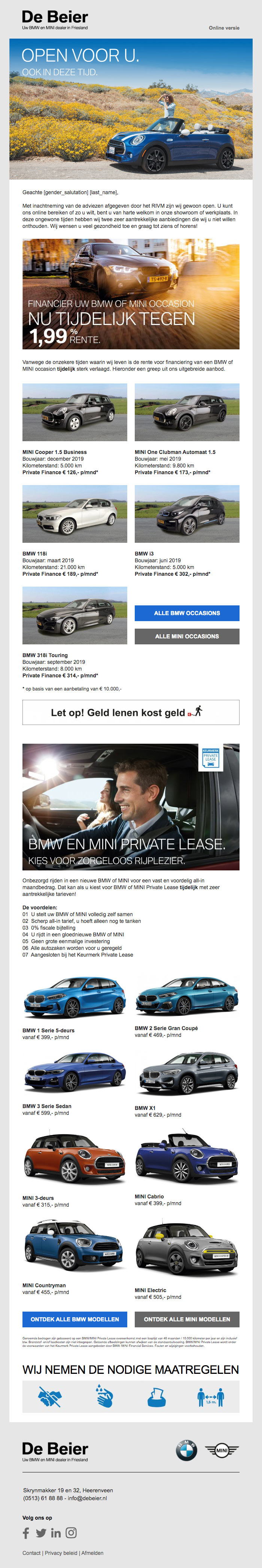 Mailing Websolve door Full house voor de Beier Heerenveen