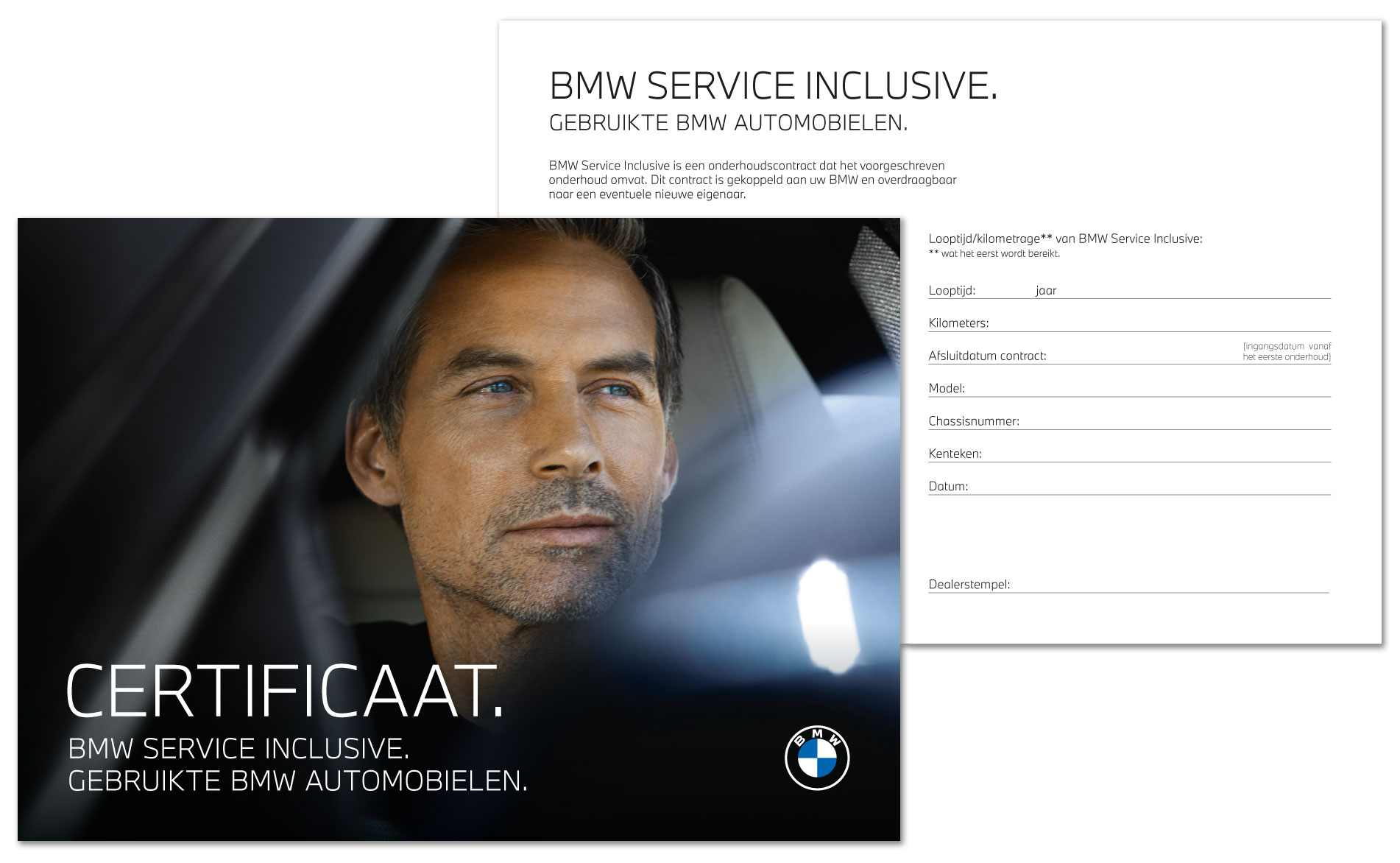BMW Certificaat ontwerp