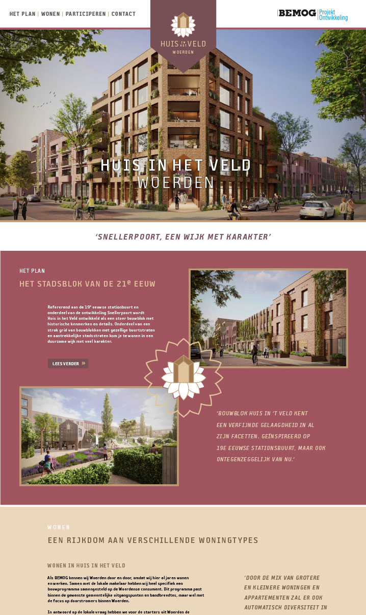 Homepage huis in het veld