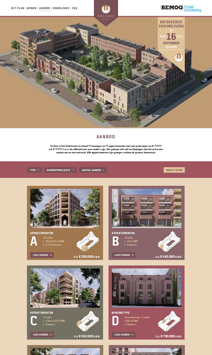 Homepage Huis in het Veld