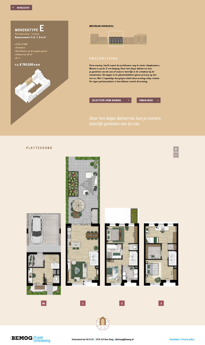 Woningtype E plattegrond
