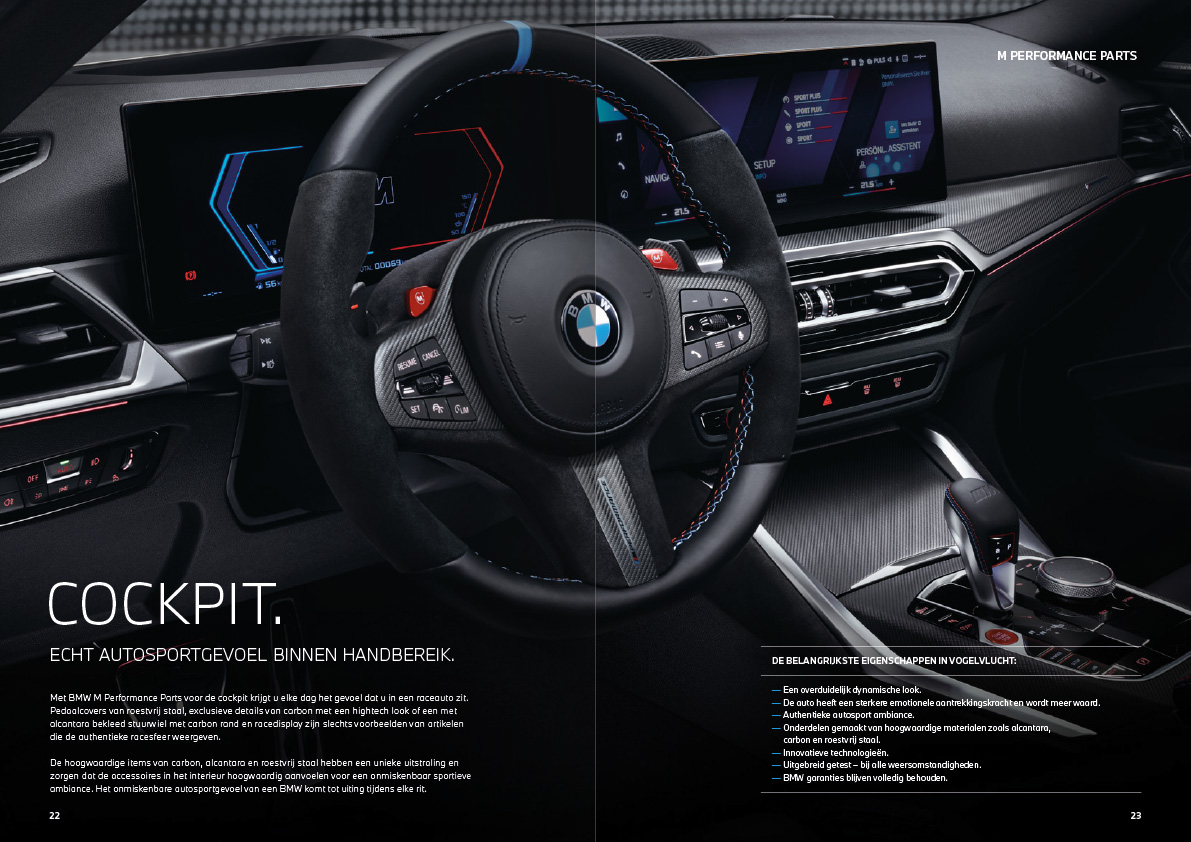 M Performance Parts cockpit